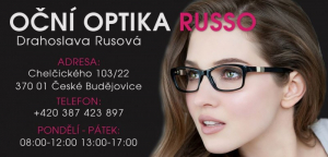 Oční optika Russo - brýle, opravy a úpravy brýlí České Budějovice