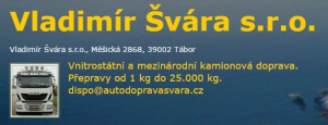 Vladimír Švára s.r.o. - vnitrostátní a mezinárodní kamionová doprava, autoservis, pneuservis, stěhování Tábor