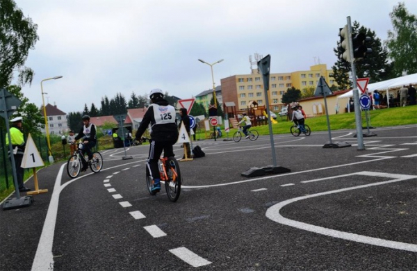 Krajská dopravní soutěž mladých cyklistů ve Studené