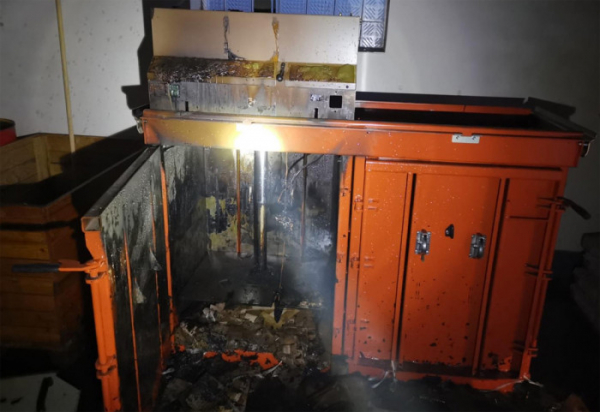 Požár lisu ve firmě v Českých Budějovicích zaměstnal místní profesionální jednotku
