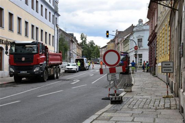 Město Písek upozorňuje na uzavírku části Budějovické ulice kvůli rekonstrukci vodovodu a plynovodu